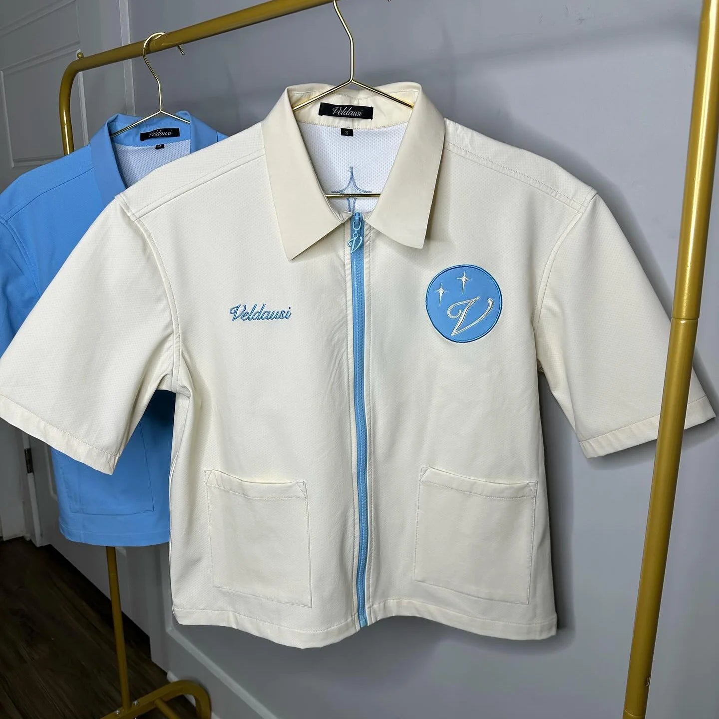 Fashionable and Personalized Casual Pu Leather Lapel Shirt