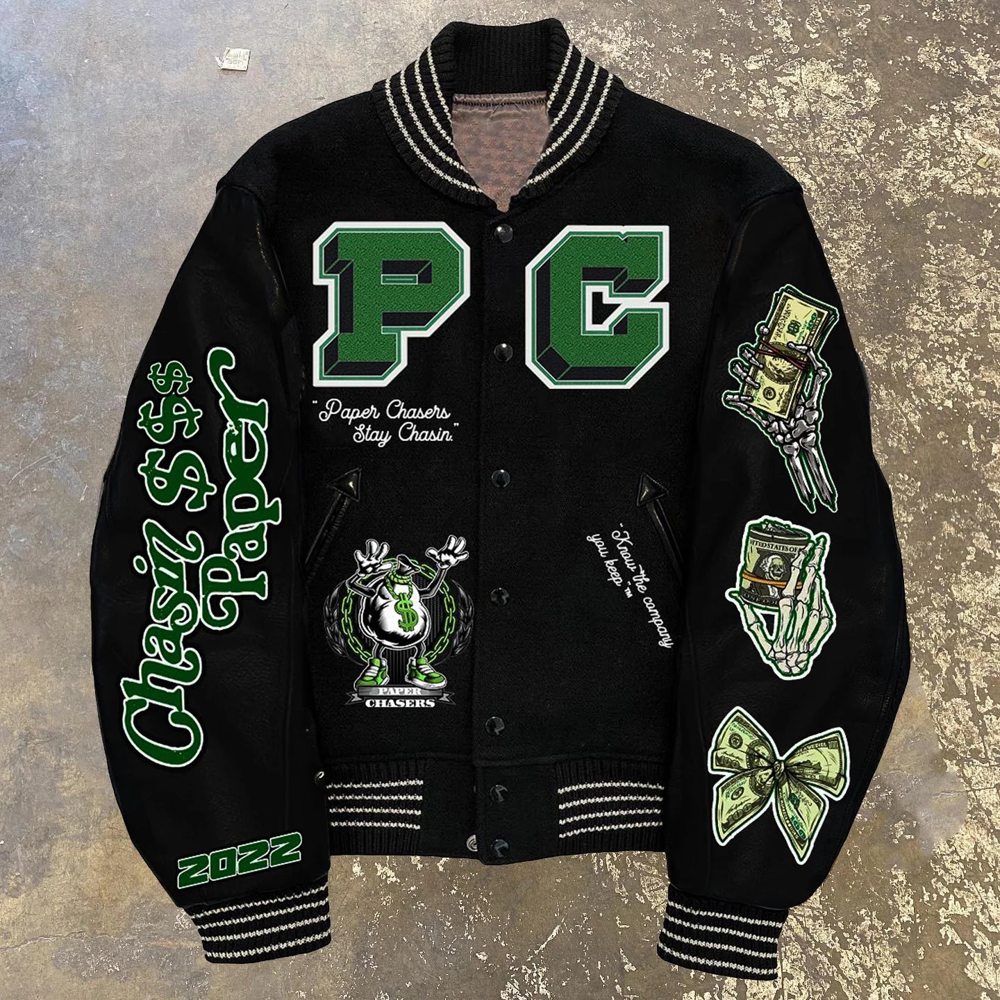 Money Empire Casual Street College Baseball Jacket