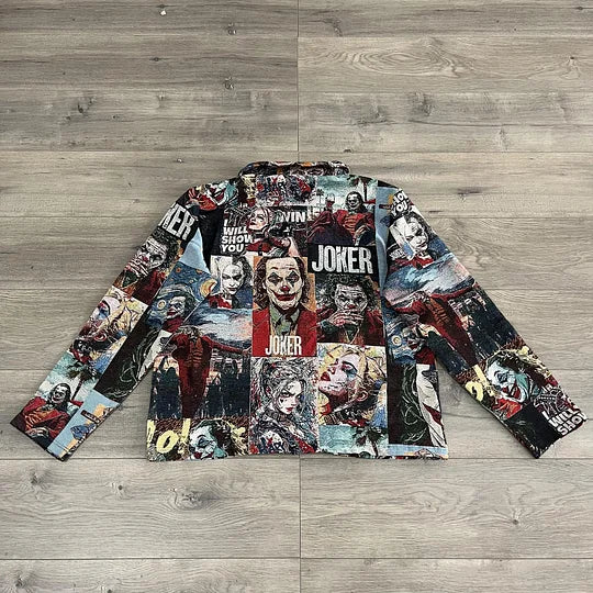 Joker & Quinn Print Zipped Jacket