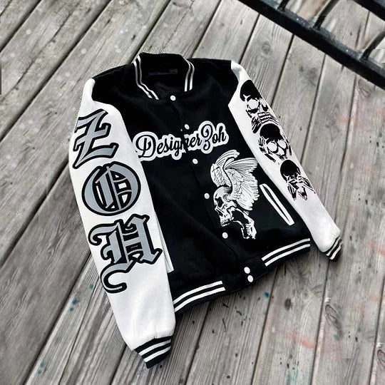 People and Ghosts Are Not in the Street Baseball Jacket