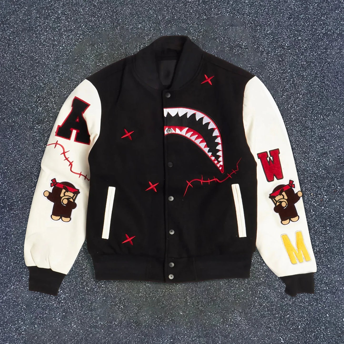 Trendy Brand Pattern Fashion Street Sports Jackets