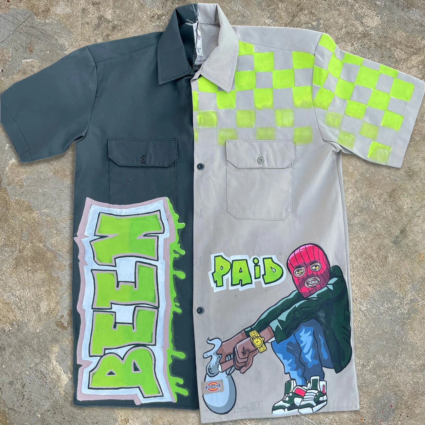 Fashionable Contrasting Color Personalized Casual Shirt