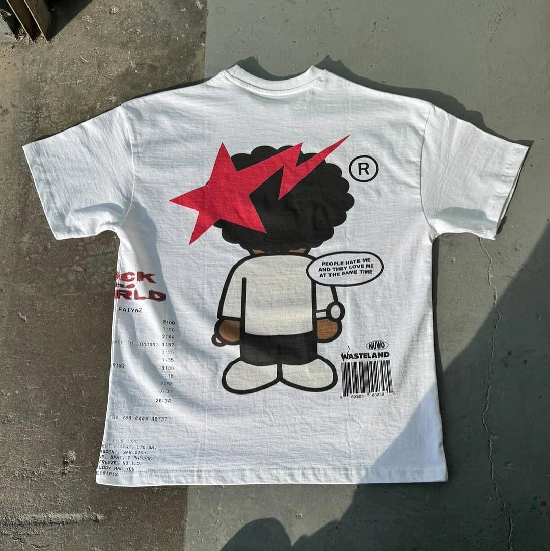 Fashion Brent Faiyaz Print Short Sleeve T-Shirt