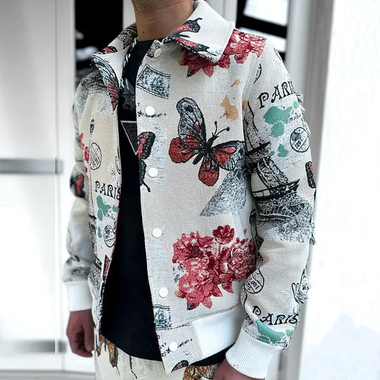 Eiffel Tower Butterfly Tapestry Jacket