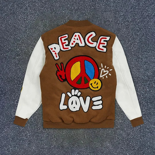 Retro Fashion Color Contrasting Trendy Brand Sports Jackets