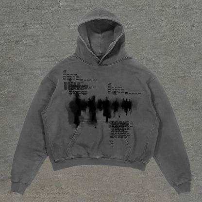 Personalized walking print hoodie