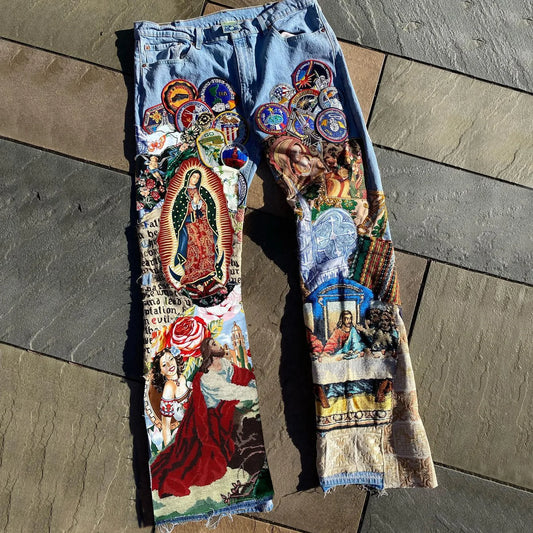 Limited Edition Last Supper Casual Street Jeans