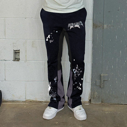 Contrast ink casual pants