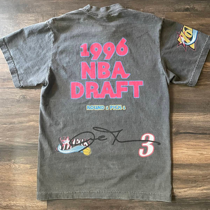 Personalized 1996 NBA Draft Print Short Sleeve T-Shirt