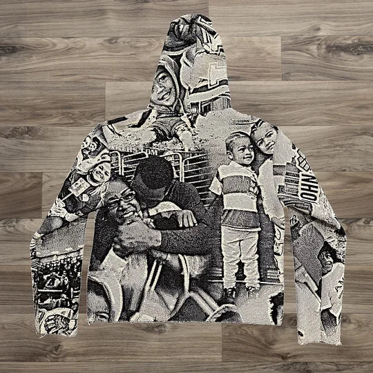 Casual Retro Sports Tapestry Hoodie