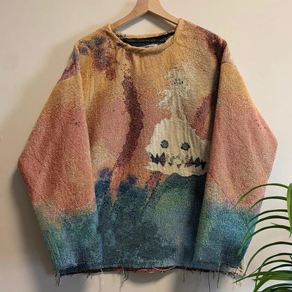 Cartoon Tapestry Sweatshirt