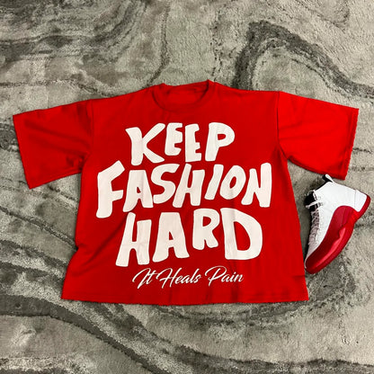 Keep Fashion Hard Print Short Sleeve T-Shirt