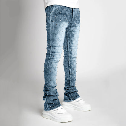 Pearl Casual Street Vintage Washed Jeans