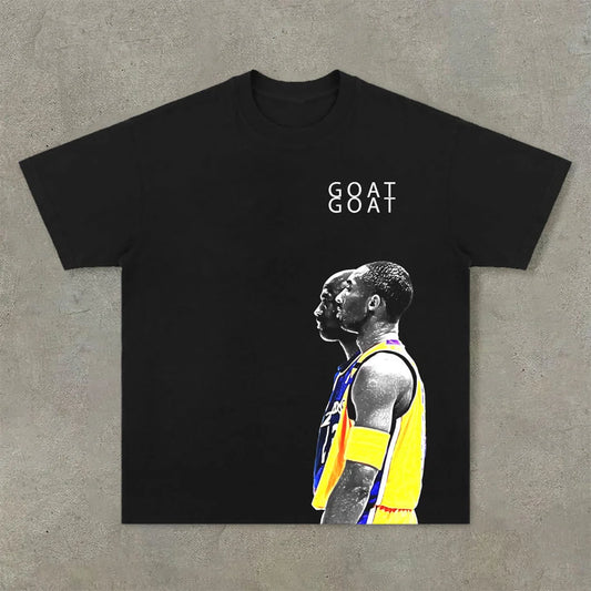 Retro basketball character graphic T-shirt