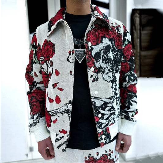 Rose Skull Tapestry Jacket