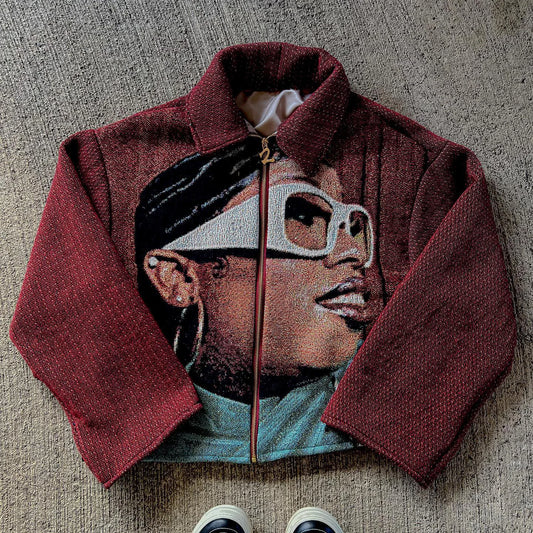 Rap Zip Tapestry Jacket