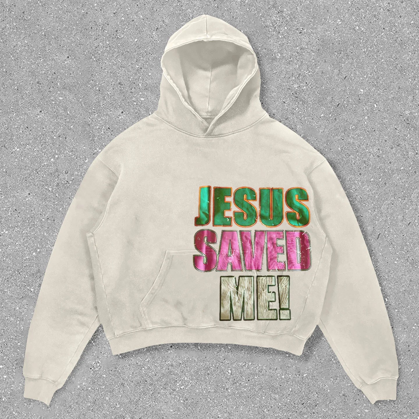 Christian print hoodie