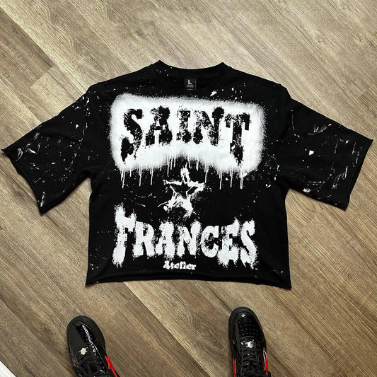 Saint Printed Casual Street Tee