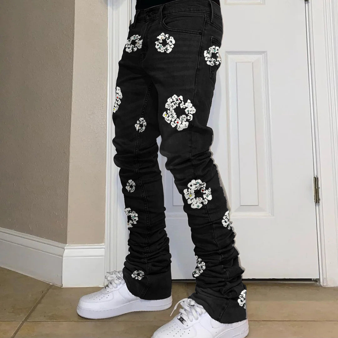 Retro Hip Hop Street Fashion Jeans