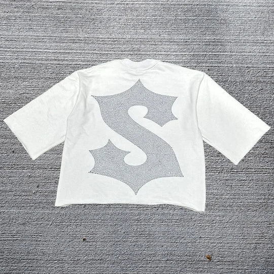 saint casual street print thick t-shirt