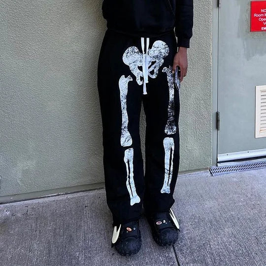 Skull casual streetwear trousers