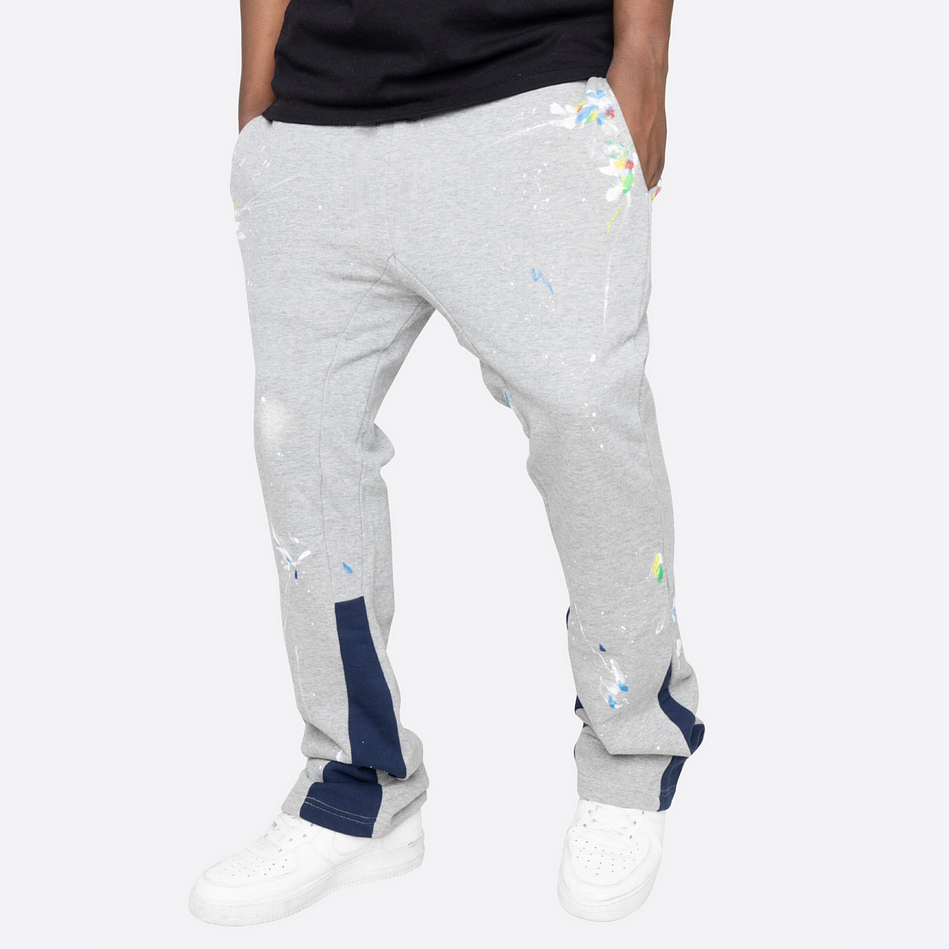 Casual Paint Splatter Flare Sweatpants Trousers