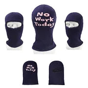 Popular warm balaclavas with trendy letters for men and women