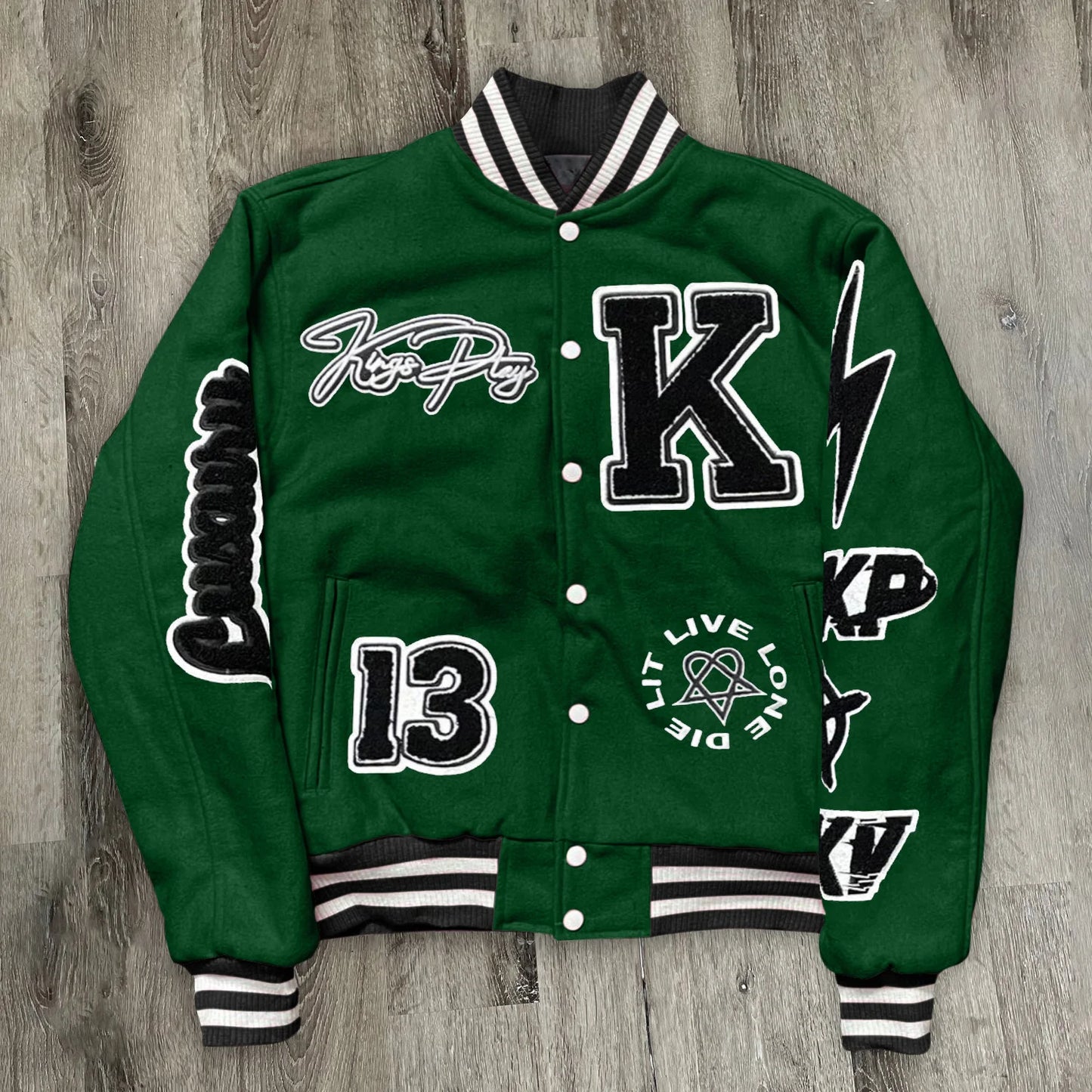 Fashion brand casual hip-hop baseball jacket