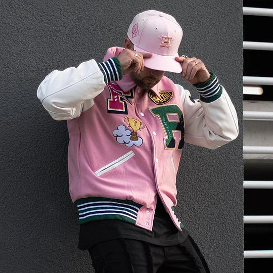 Casual Street Patchwork Baseball Jacket