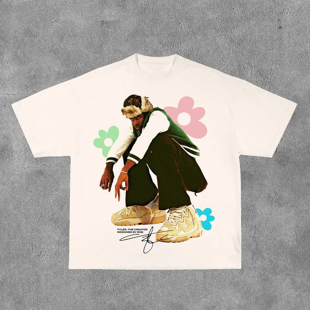 Tyler, The Creator Print Short Sleeve T-Shirt