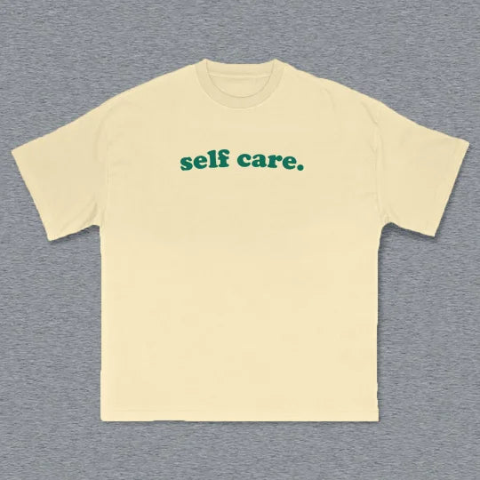 Self Care Print Short Sleeve T-Shirt