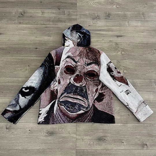 Joker Print Long Sleeve Hoodies