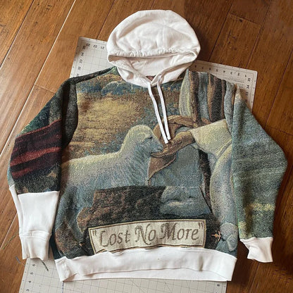 Lost No More Print Long Sleeve Hoodies