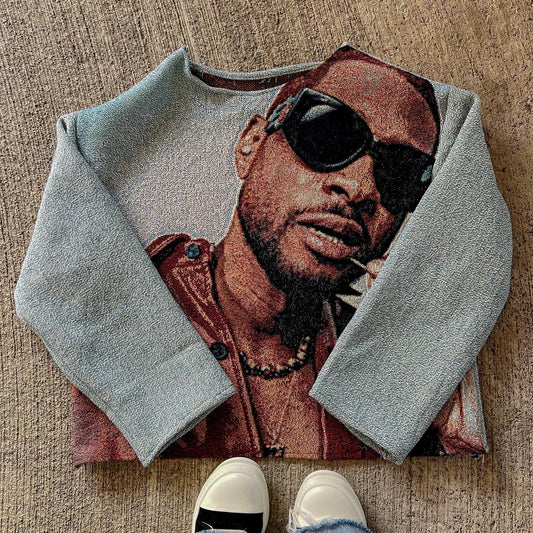 Casual Street Hip-Hop Rap Tapestry Sweatshirt