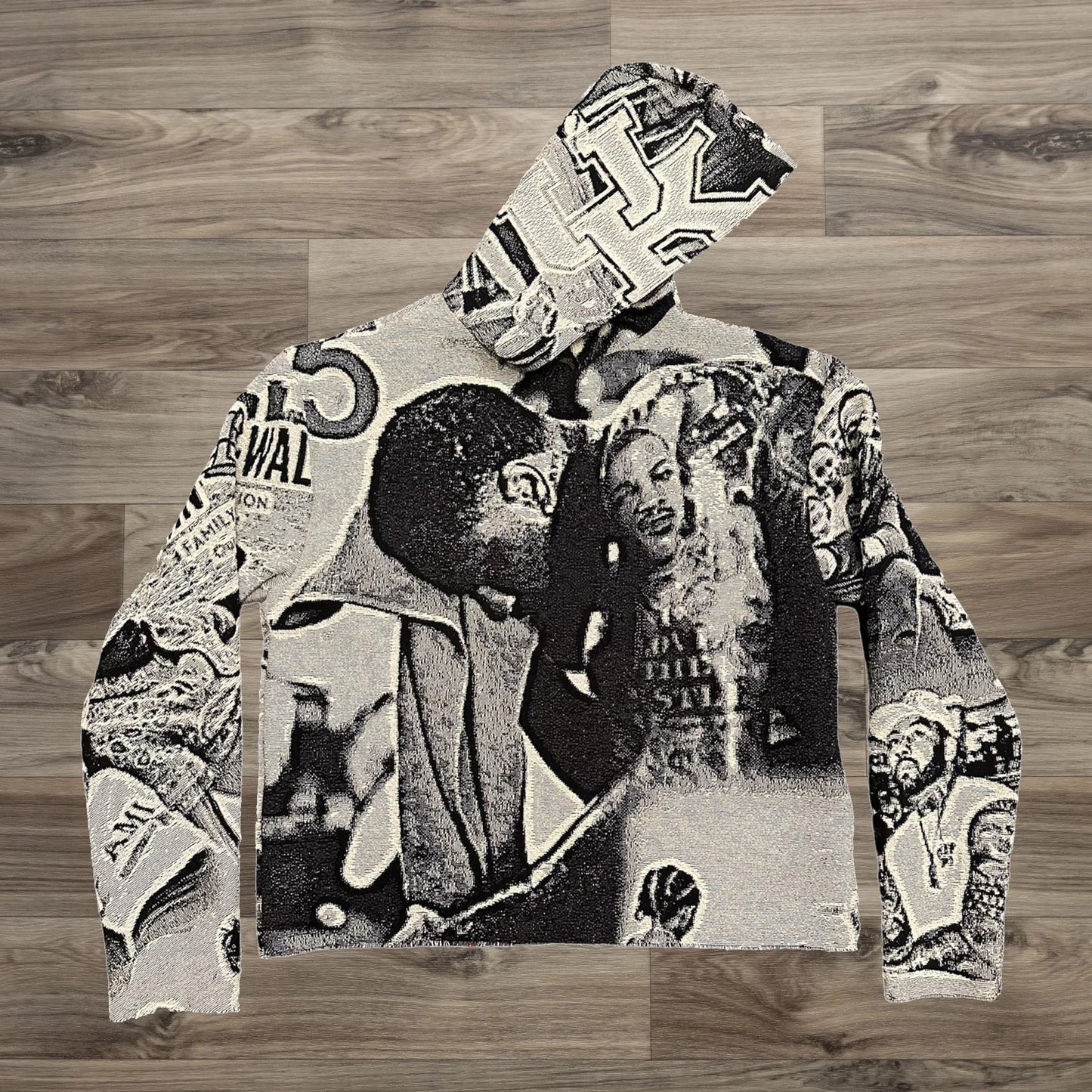 Casual Retro Sports Tapestry Hoodie