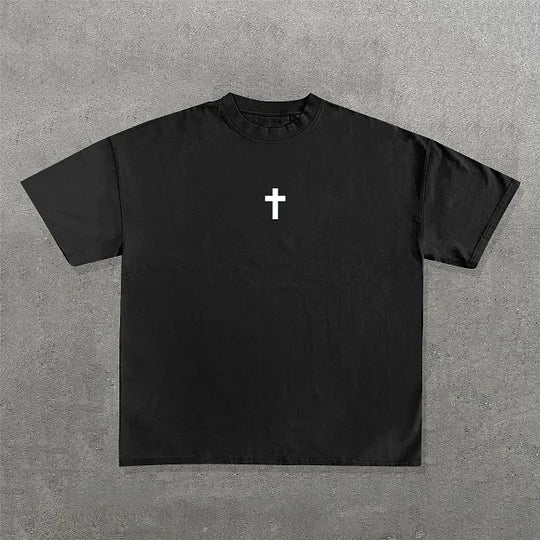 Jesus Saves Print Short Sleeve T-Shirt