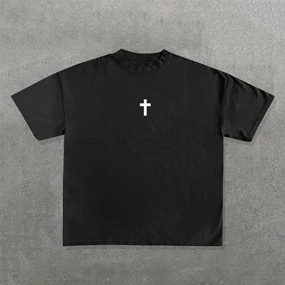 Jesus Saves Print Short Sleeve T-Shirt