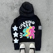 Fuck Money Printed Casual Street Hoodie