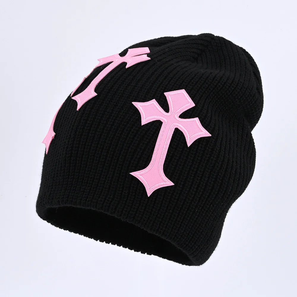 Cross woolen hat fashion brand loose pile hat