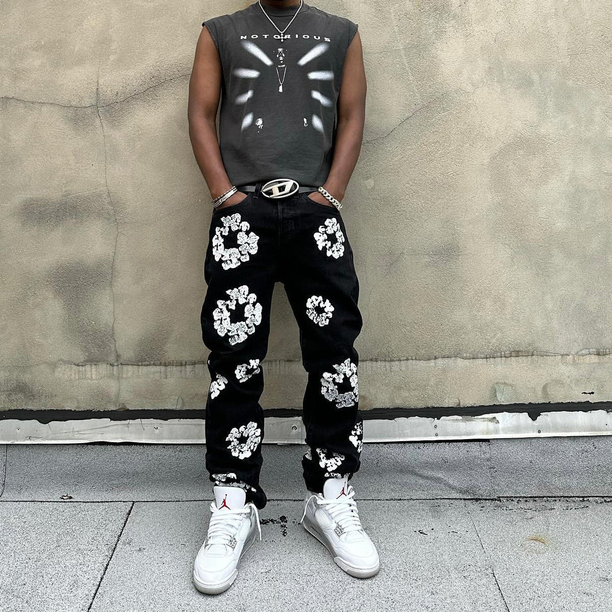 Retro Hip Hop Street Fashion Jeans