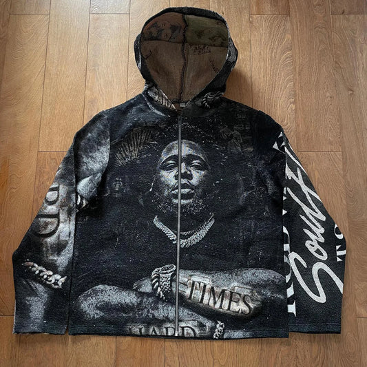 Rapper Zip Tapestry Hoodie