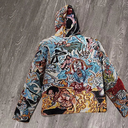 Cartoon Tapestry Hoodie