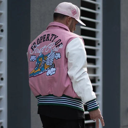 Casual Street Patchwork Baseball Jacket