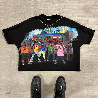 Thug Block Casual Street Tee