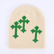 Cross woolen hat fashion brand loose pile hat