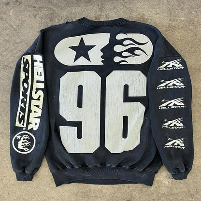 Personalized street style crew neck loose sweatshirt