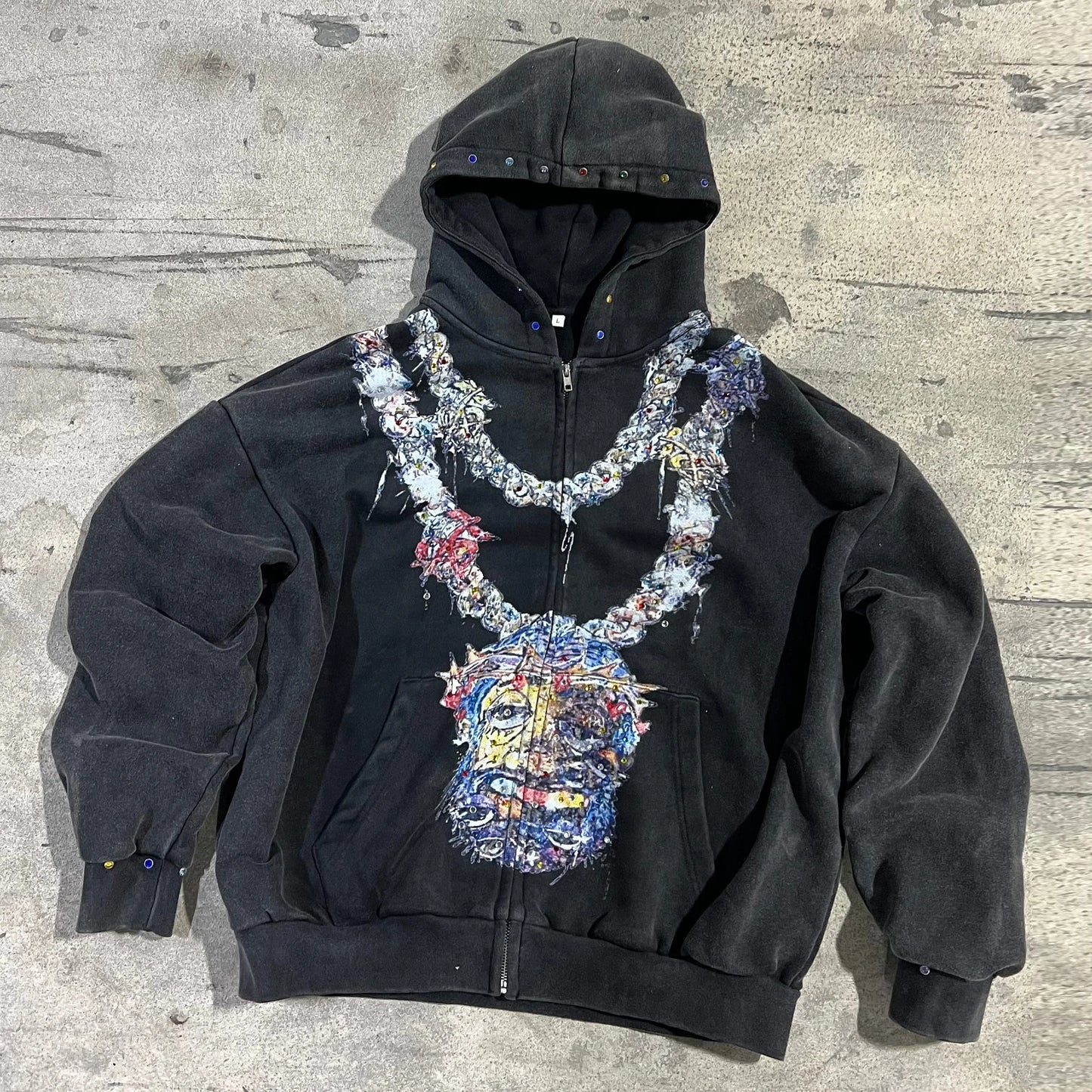 Necklace Zip Hoodie