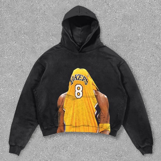 Retro Basketball Player Hoodie