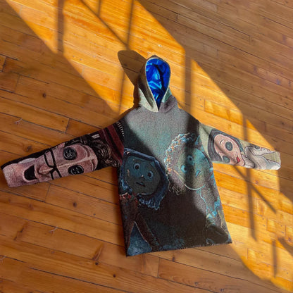 Fashionable and personalized retro tapestry hoodie