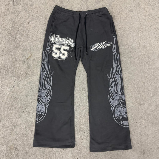 Flame casual streetwear trousers